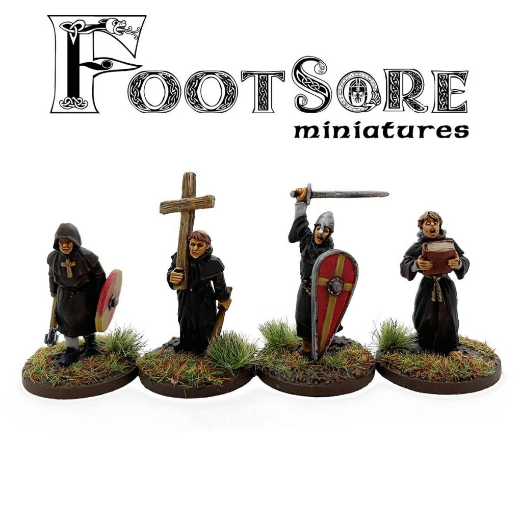 Milites Christi Warrior Monks With Cross - Footsore Miniatures