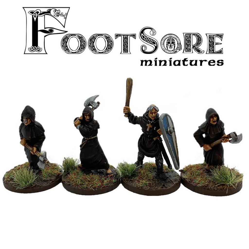 Milites Christi Warrior Monks With Hand Weapons - Footsore Miniatures