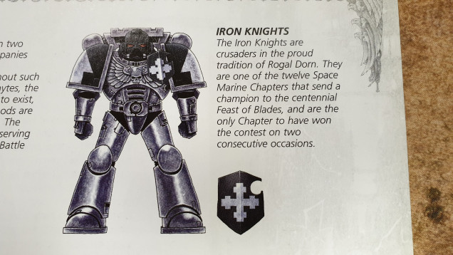 Manny just loved the Iron Knights, I think the metallics of it made them feel epic to him