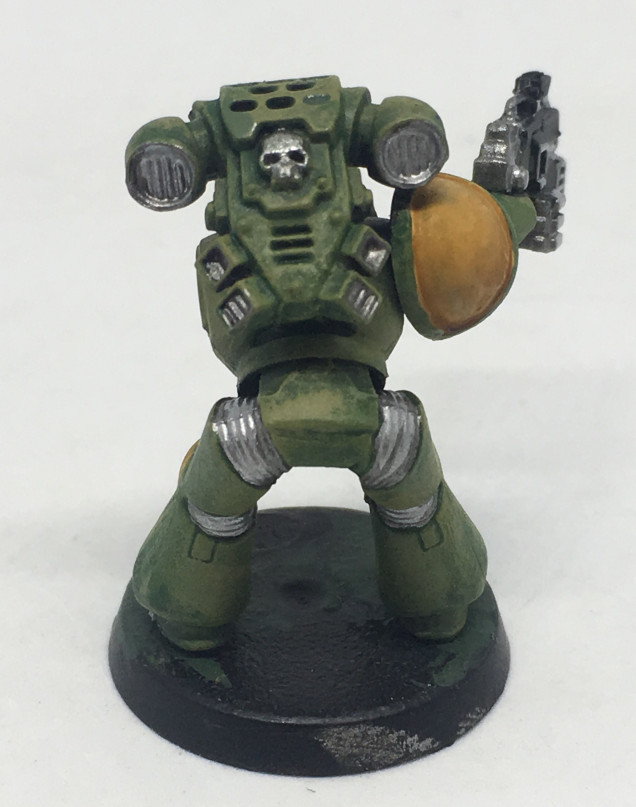 Do a thin coat of Army Painter Platemail