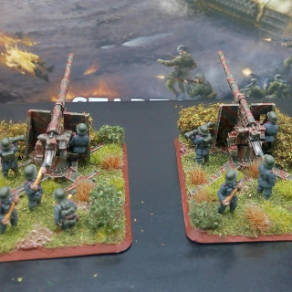 Behind but working hard already this weekend. Artillery are now finished.