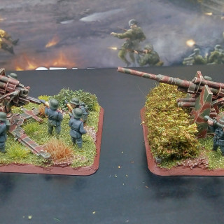 Behind but working hard already this weekend. Artillery are now finished.