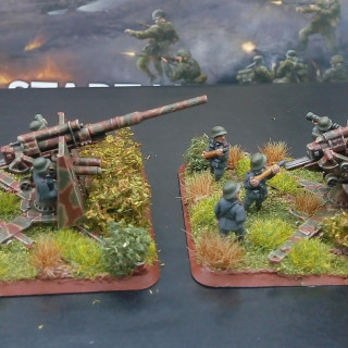 Behind but working hard already this weekend. Artillery are now finished.