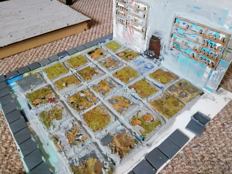 The interior floor got the same treatment.