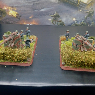 Behind but working hard already this weekend. Artillery are now finished.