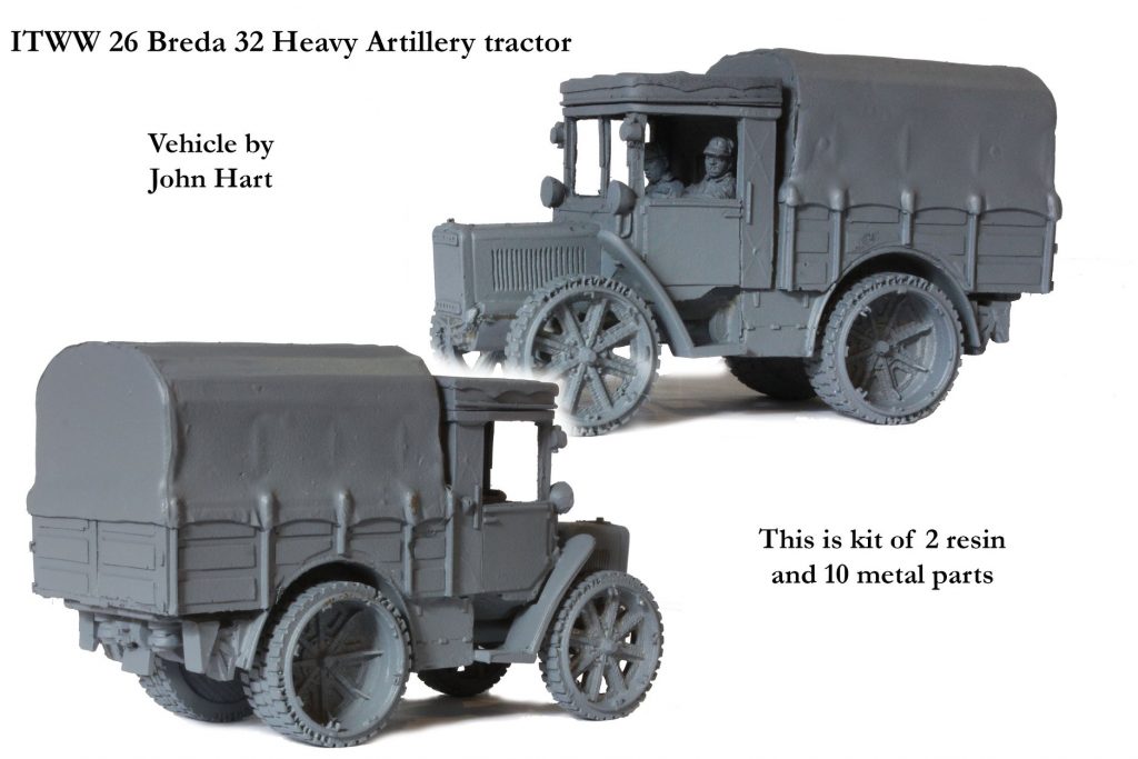 ITWW 26 Breda 32 Heavy Artillery tractor - Perry Miniatures