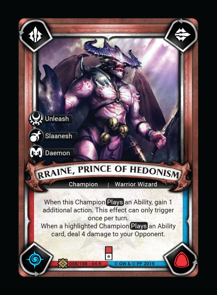 Rrain Prince Of Hedomism - Warhammer Champions