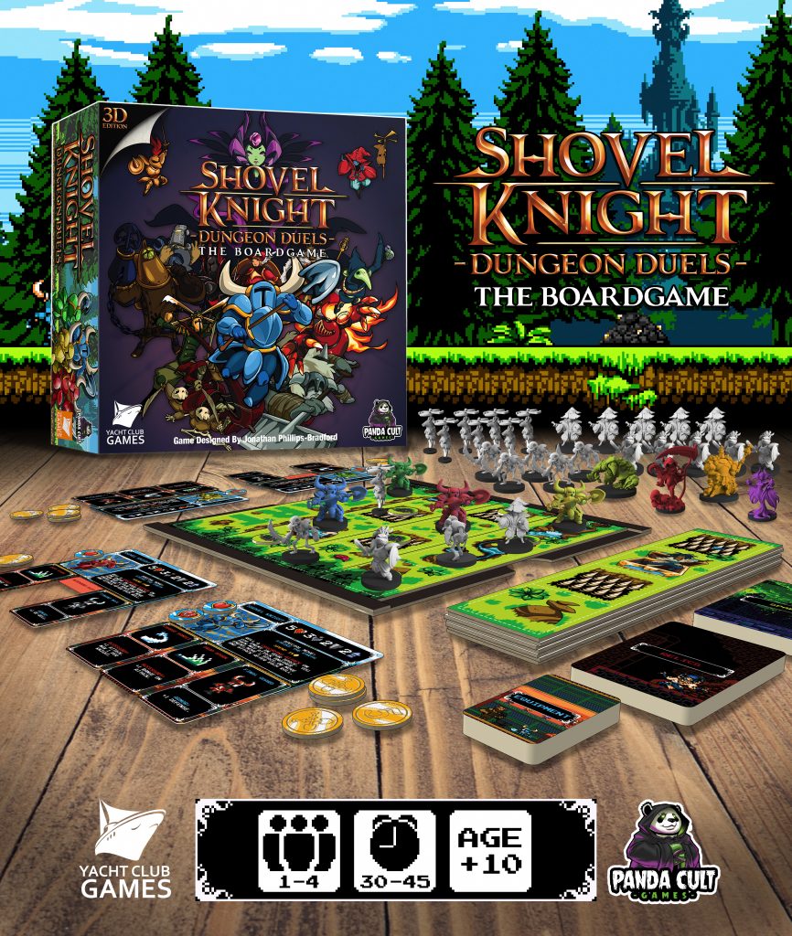 Shovel Knight Dungeon Duels The Board Game Contents - Panda Cult Games