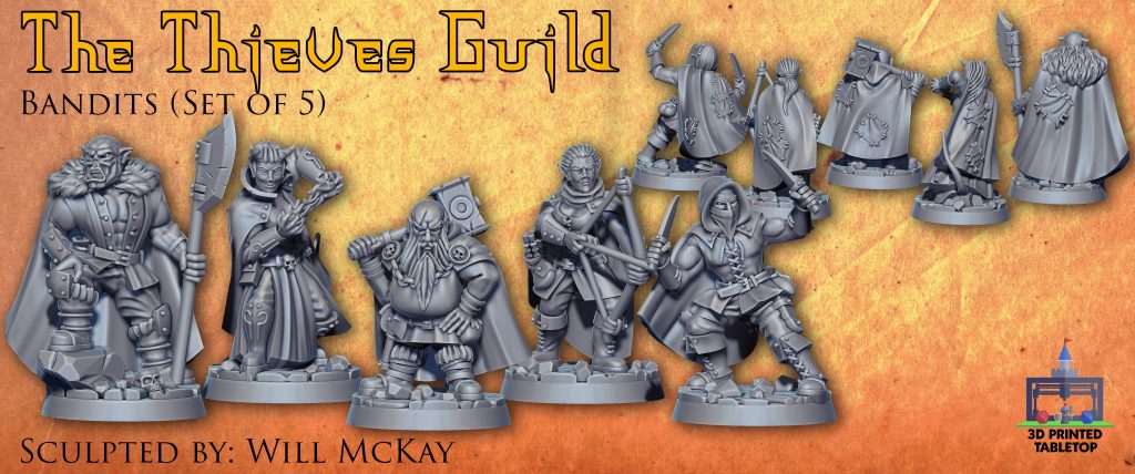 The Thieves Guild - 3D Printed Tabletop