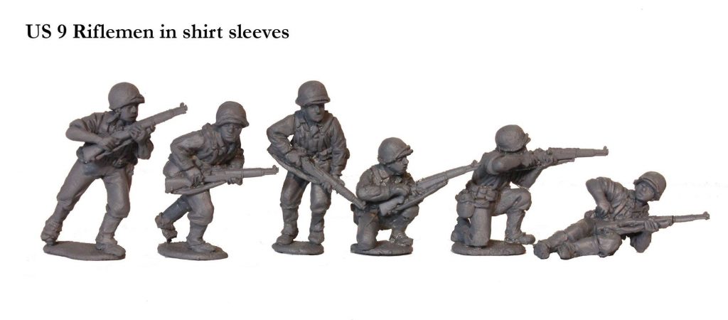 US Riflemen in shirt sleeves - Perry Miniatures