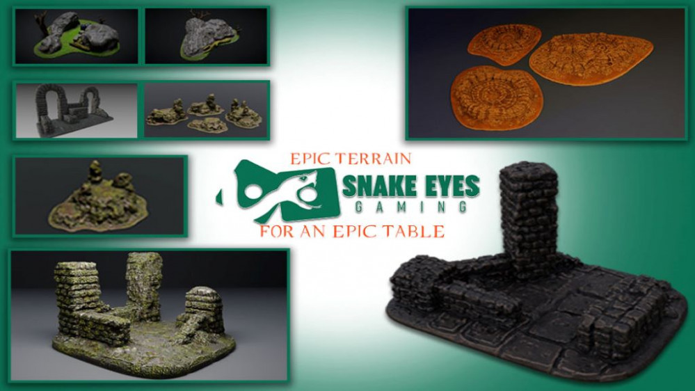 3D Printable Tabletop Gaming Terrain