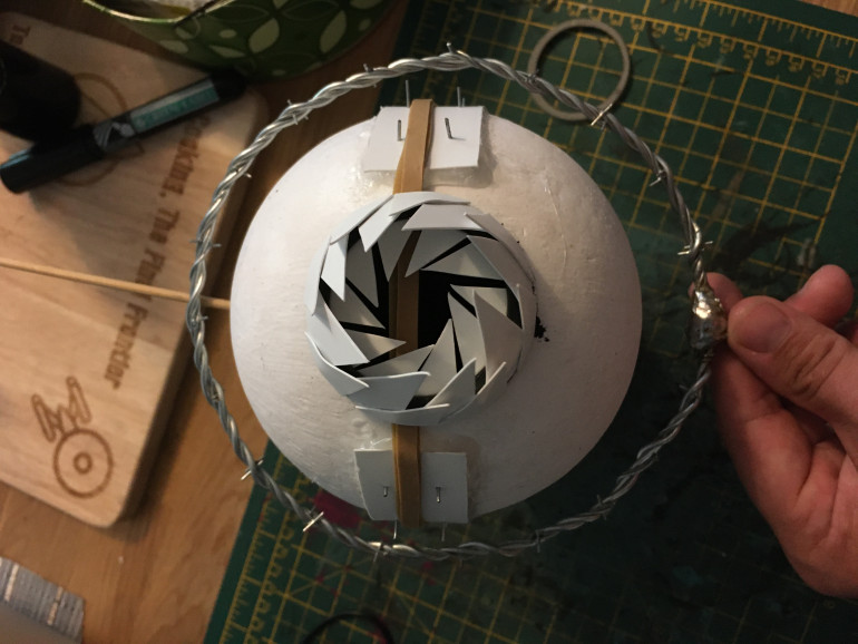 Test fitting the ring.
