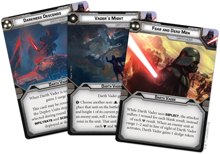 FFG Darth Vader Operative Activation Cards