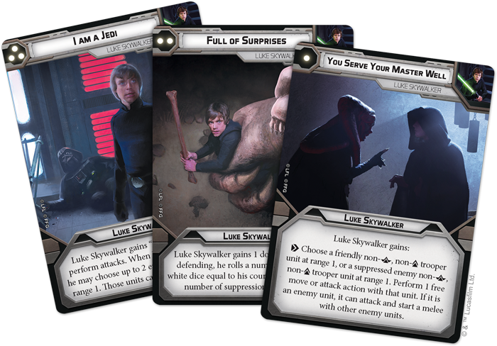 FFG Luke Skywalker Operative Activation Cards