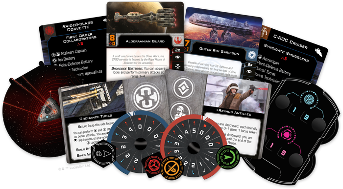 FFG X-Wing Huge Ships Conversion Box Contents