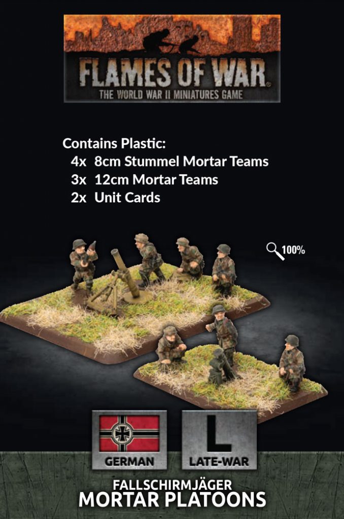 Fallschirmjager Mortar Platoon - Flames Of War