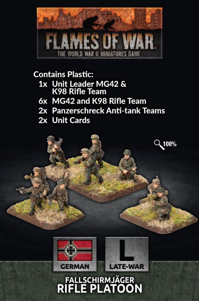 Fallschirmjager Rifle Platoon - Flames Of War