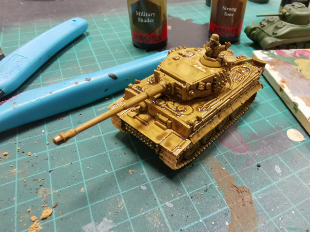 Tigers built and three more Shermans