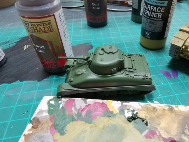 Tigers built and three more Shermans