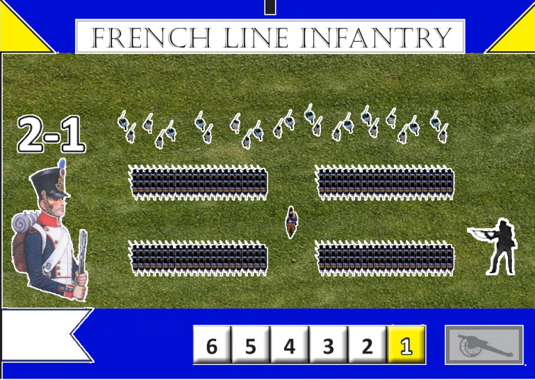 French Line Infantry with a Skirmish Screen and Attached Artillery