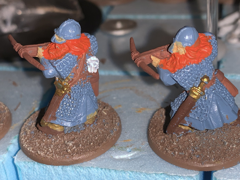 Brass for the sword hilts and sword sheath hardware. 