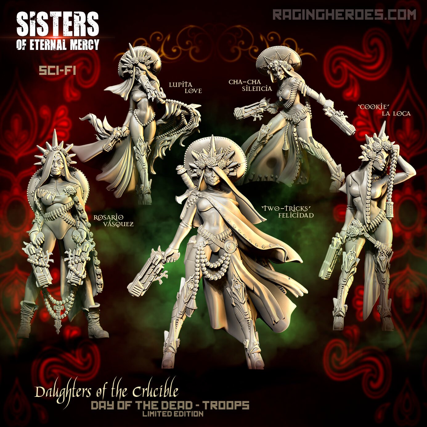 Raging Heroes Celebrate The Day Of The Dead With Stylish Sets – OnTableTop  – Home of Beasts of War