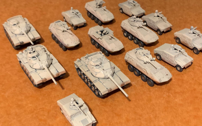 Painting started - 1991 USMC vehicles