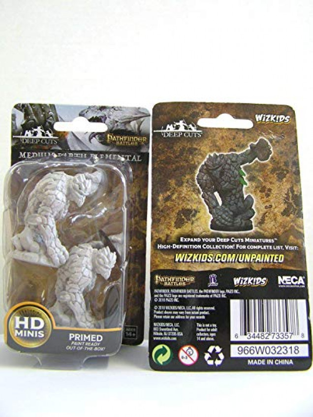 Technically called a Medium Earth Elemental, these minis are from Wiz Kids Parhfinder range.  