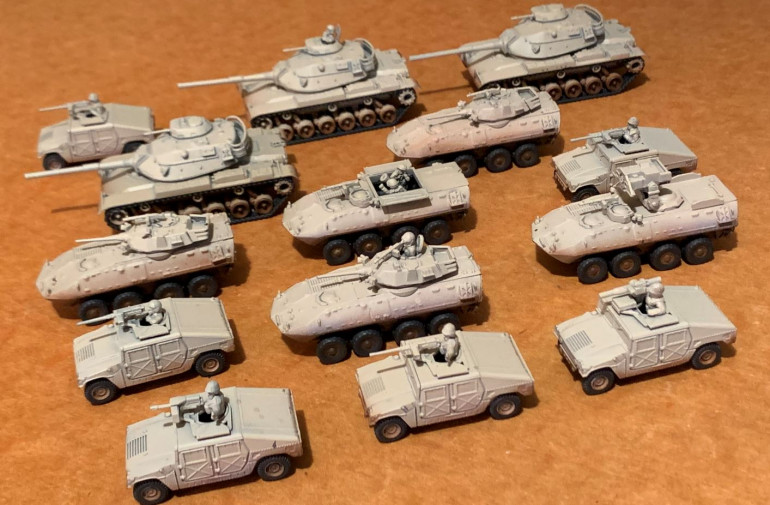 Painting started - 1991 USMC vehicles