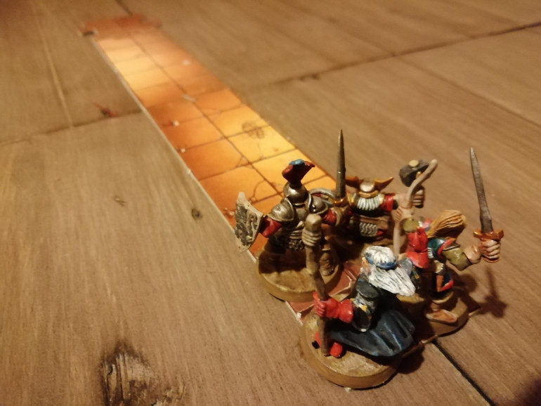 After meeting in a tavern (of course) our four heroes head on down the stairs into the Skaven warlords lair in search of the first piece of a magic amulet.