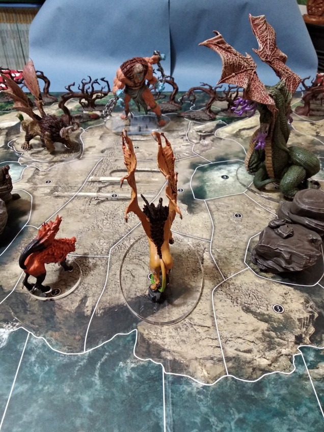 Monsters and titans stand off on Polyphemus' island