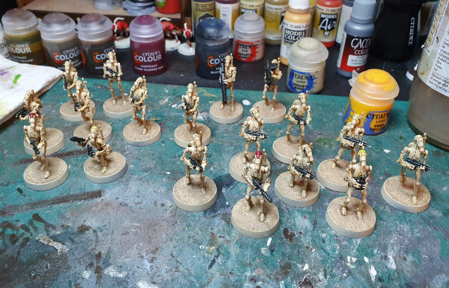 Final Drybrush and Starting the Bases