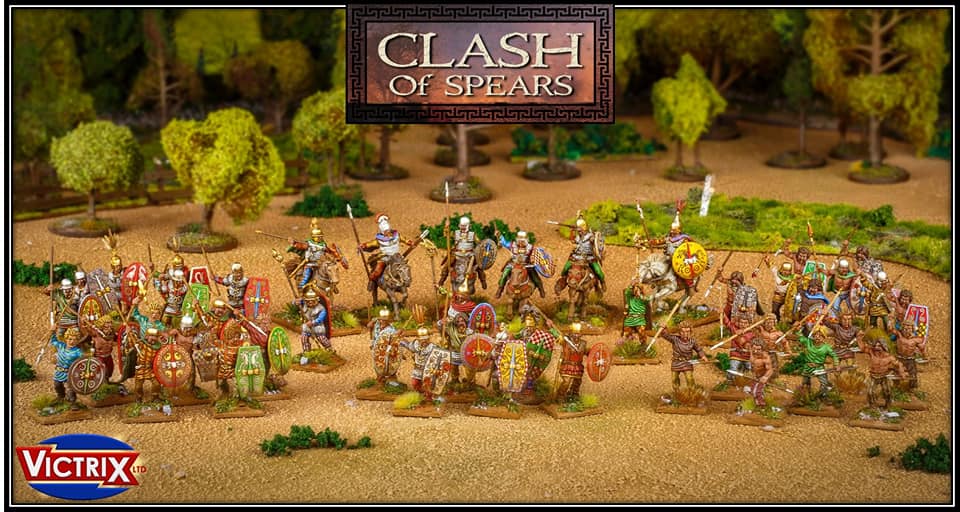 Clash of Spears ancient skirmish rules figures and extras 