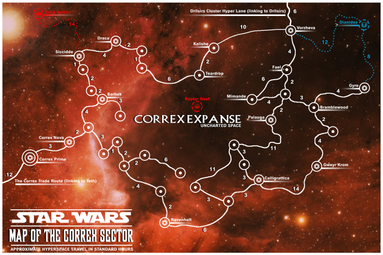 Updated Sector Map (created in Photoshop CC2020)