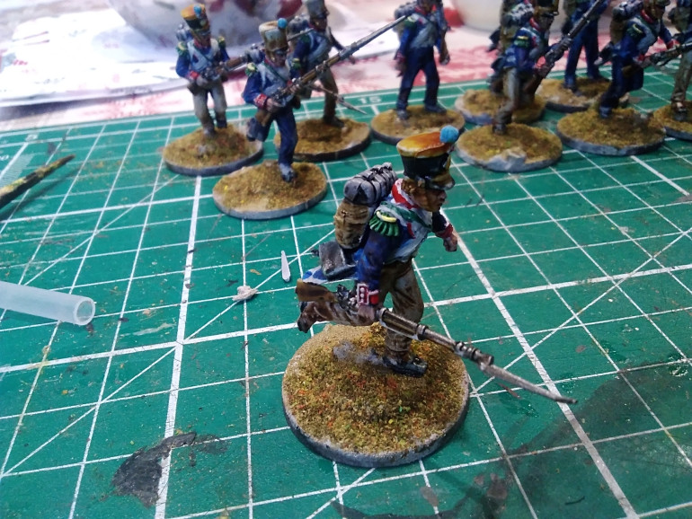 Contrast paints worked OK but had to finish some tiny details such as cuffs with a spot of highlighting 