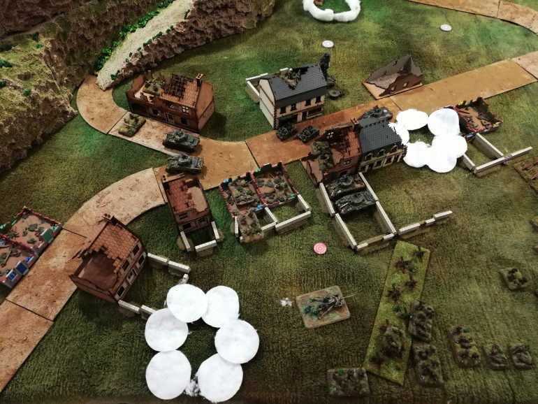 Just before the shooting and assault step