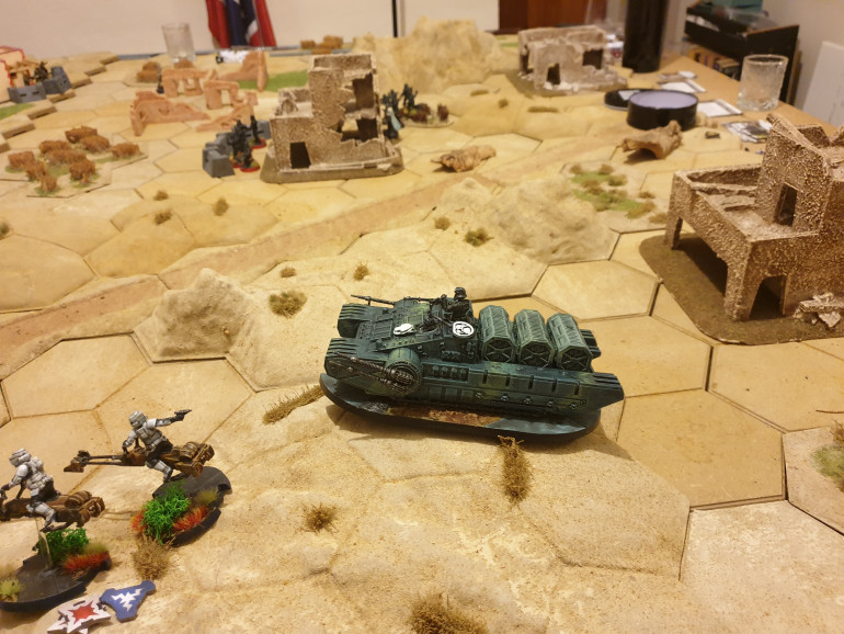 Kevin little tank, which was immediately in range and preceded to shoot seven bells out of one of Keiths squads ably supported by the two speeder bikes