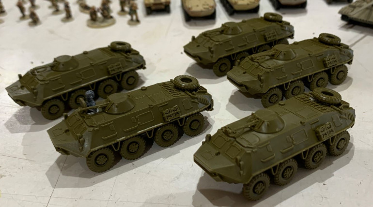 BTR-60s built.  The top and bottom hulls had SLIGHT fit issues.  Nothing a little shaving off the back wouldn't fix.