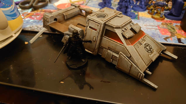 Speeder with a Legion Mini to show scale