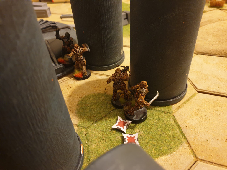 But retired to the rear as they immediately came under withering fire from Imperial forces