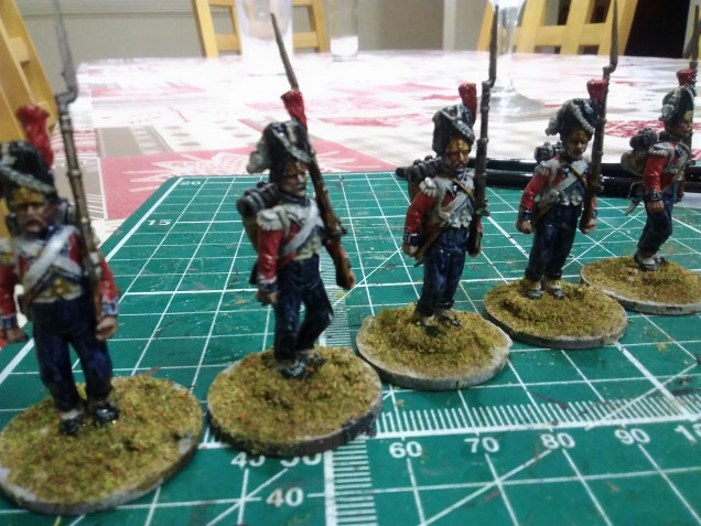 Today's work on the Swiss Grenadiers 