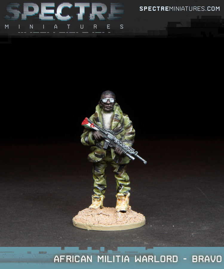 African Militia Warlord Bravo - Spectre Miniatures