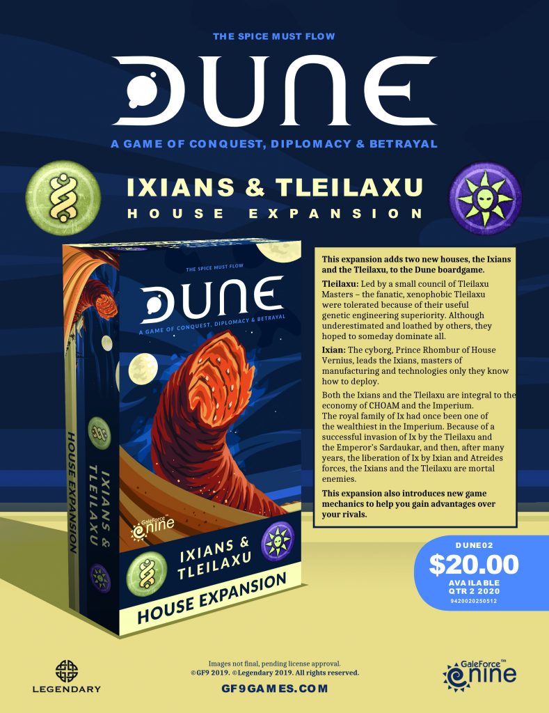 DUNE Ixian & Tleilaxu Expansion - Gale Force Nine