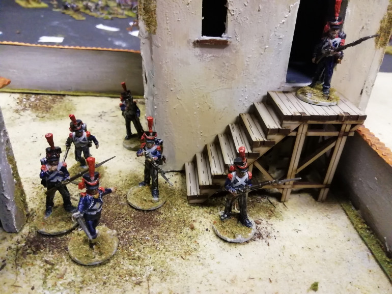 Once home I added some flags to command units but still have lots to paint.