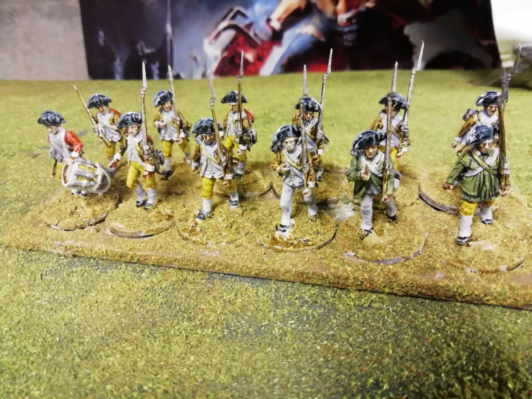 Massed ranks of the Massachusetts Continentals