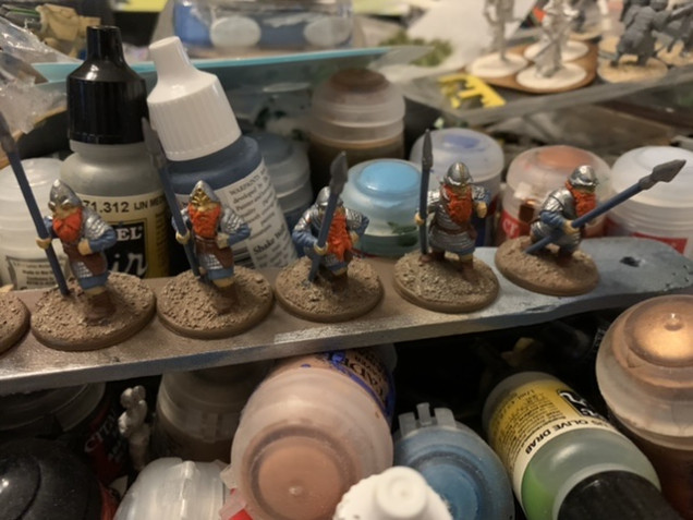 Beards done, touch ups and washes to go. 