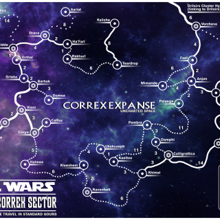 Correx Sector Map (Player & GM Verisons)