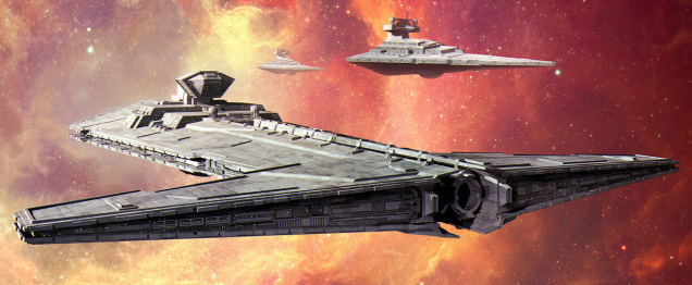 The Onager-class Star Destroyer, nicknamed the Siege Breaker by members of the Rebel Alliance, was a type of rare capital ship and superweapon deployed by the Galactic Empire that was shrouded in secrecy. The Onager-class was considered to be a possibly greater threat than the Death Star, and was seen by the remains of the Empire as a vital instrument to regain power after the Battle of Endor.