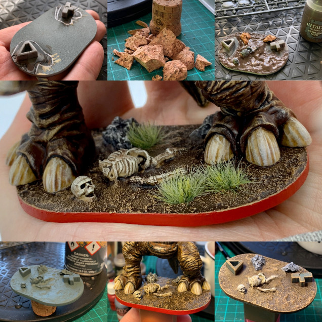 The steps I took from plain base, to swampy dread!
