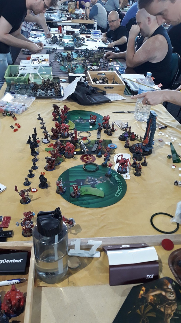 Warmachine was additionally being played but I didn't get many photos as the game is quite intense from what I understand and I didn't want to distract the competitors ;-)